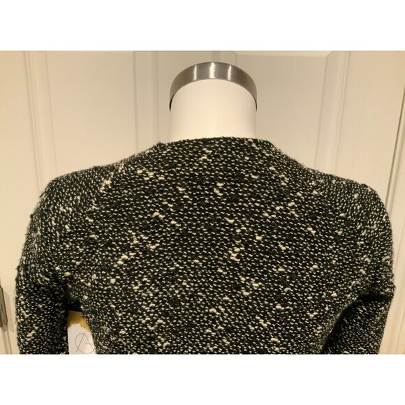 Nanette Lepore Black & White Tweed Jacket W/ Fringe Trim, Size 0 (US) - Picture 8 of 9